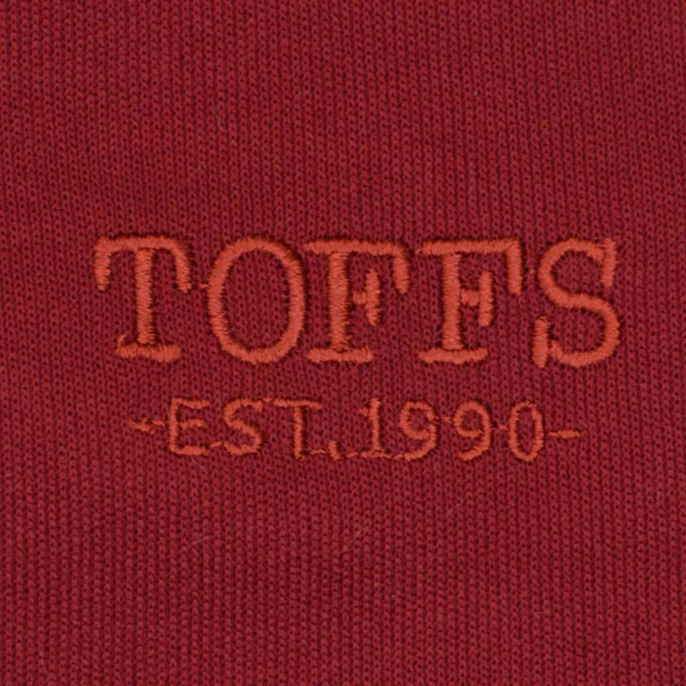 TOFFS Est 1990 Track Top - Maroon & Amber Heritage Sportswear 2 TOFFS Est 1990 Track Top - Maroon & Amber Heritage Sportswear - Image 2