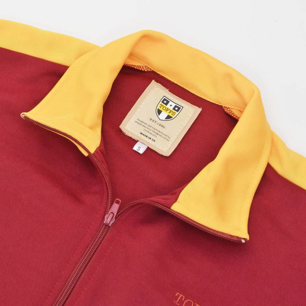 TOFFS Est 1990 Track Top - Maroon & Amber Heritage Sportswear 3 TOFFS Est 1990 Track Top - Maroon & Amber Heritage Sportswear - Image 3