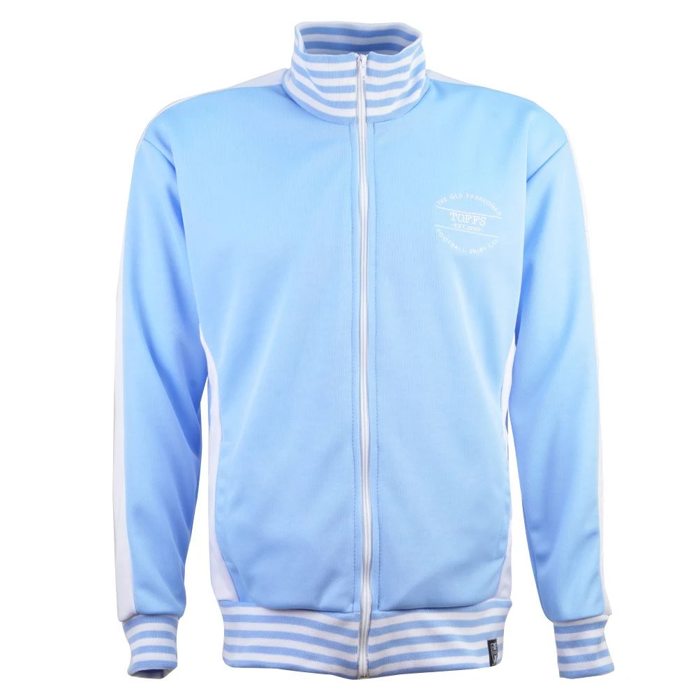 The Old Fashioned Football Shirt Co. Sky/White Track Top 1 The Old Fashioned Football Shirt Co. Sky/White Track Top