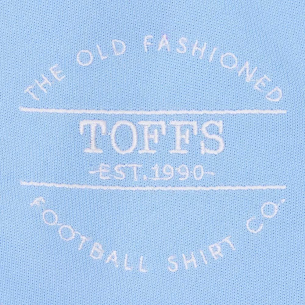The Old Fashioned Football Shirt Co. Sky/White Track Top 2 The Old Fashioned Football Shirt Co. Sky/White Track Top - Image 2