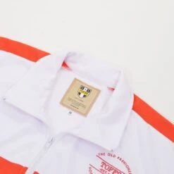 T.O.F.F.S White Track Top with Red Panel 5 T.O.F.F.S White Track Top with Red Panel -Blakely Clothing Store j0059 2