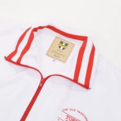 The Old Fashioned Football Shirt Co. White & Red Heritage Track Top 5 The Old Fashioned Football Shirt Co. White & Red Heritage Track Top -Blakely Clothing Store j0061 2