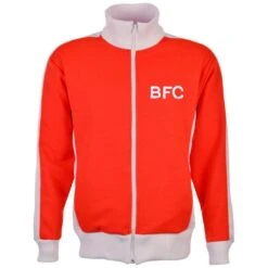 Barnsley Red/White Track Top - Classic Heritage Sports Jacket