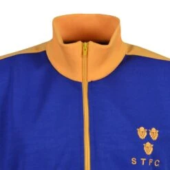 Shrewsbury Town 1970s Retro Track Top - Amber Crest Edition -Blakely Clothing Store j0089