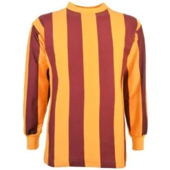 Kids Bradford City 1960s Retro Football Shirt - Heritage Long Sleeve