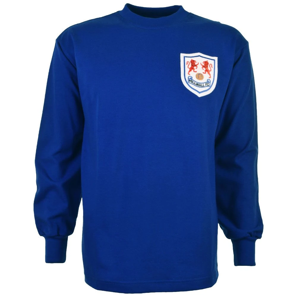 Millwall 1960s Kids Retro Football Shirt - Official Classic Long Sleeve 1 Millwall 1960s Kids Retro Football Shirt - Official Classic Long Sleeve