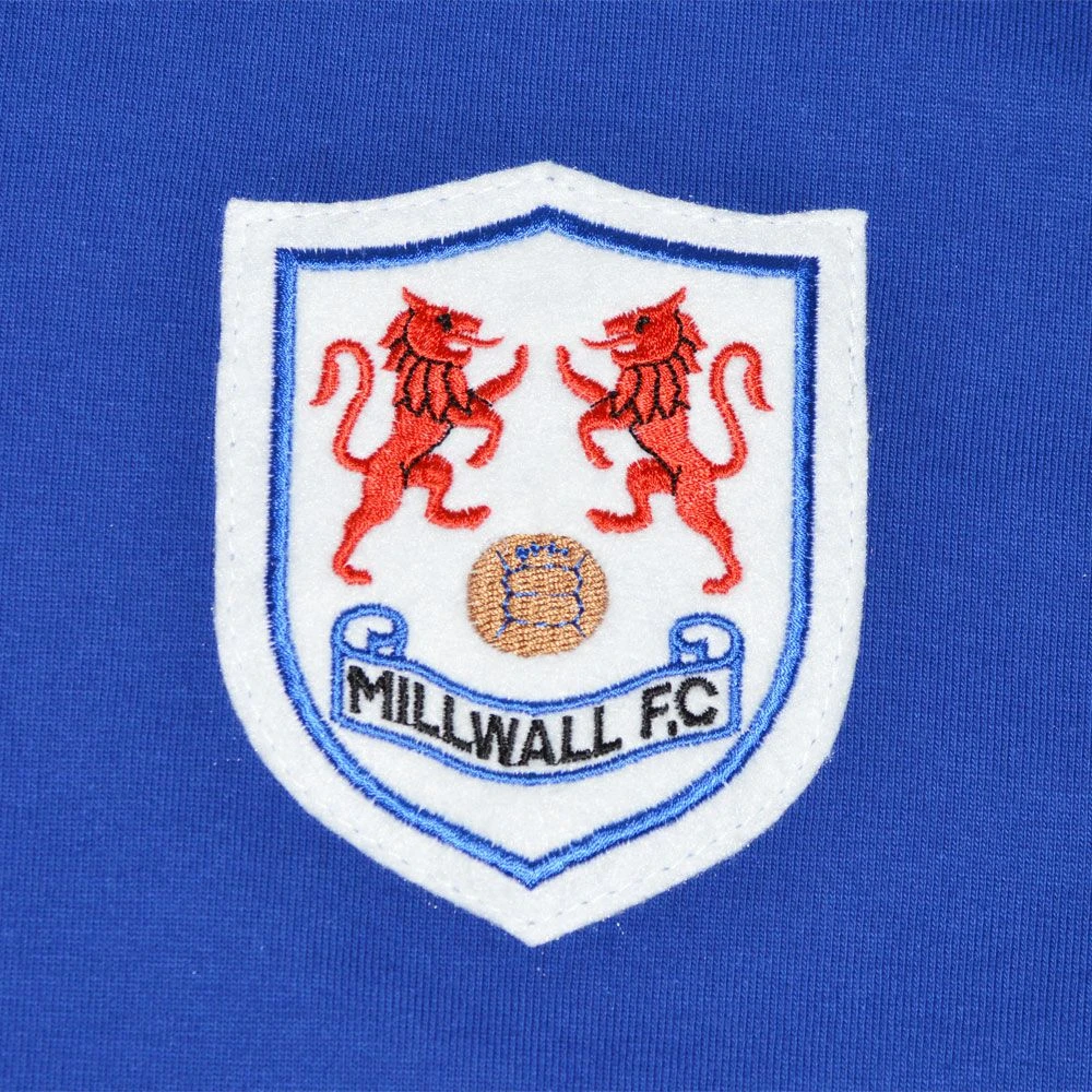 Millwall 1960s Kids Retro Football Shirt - Official Classic Long Sleeve 2 Millwall 1960s Kids Retro Football Shirt - Official Classic Long Sleeve - Image 2