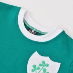 Republic of Ireland 1966-69 Kids Retro Football Shirt 5 Republic of Ireland 1966-69 Kids Retro Football Shirt -Blakely Clothing Store kd3023 2