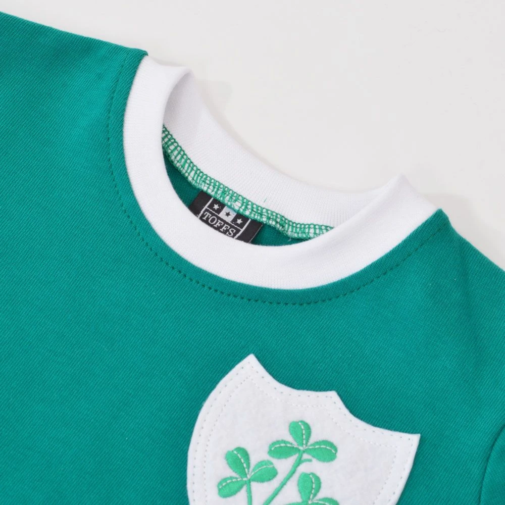 Republic of Ireland 1966-69 Kids Retro Football Shirt 3 Republic of Ireland 1966-69 Kids Retro Football Shirt - Image 3