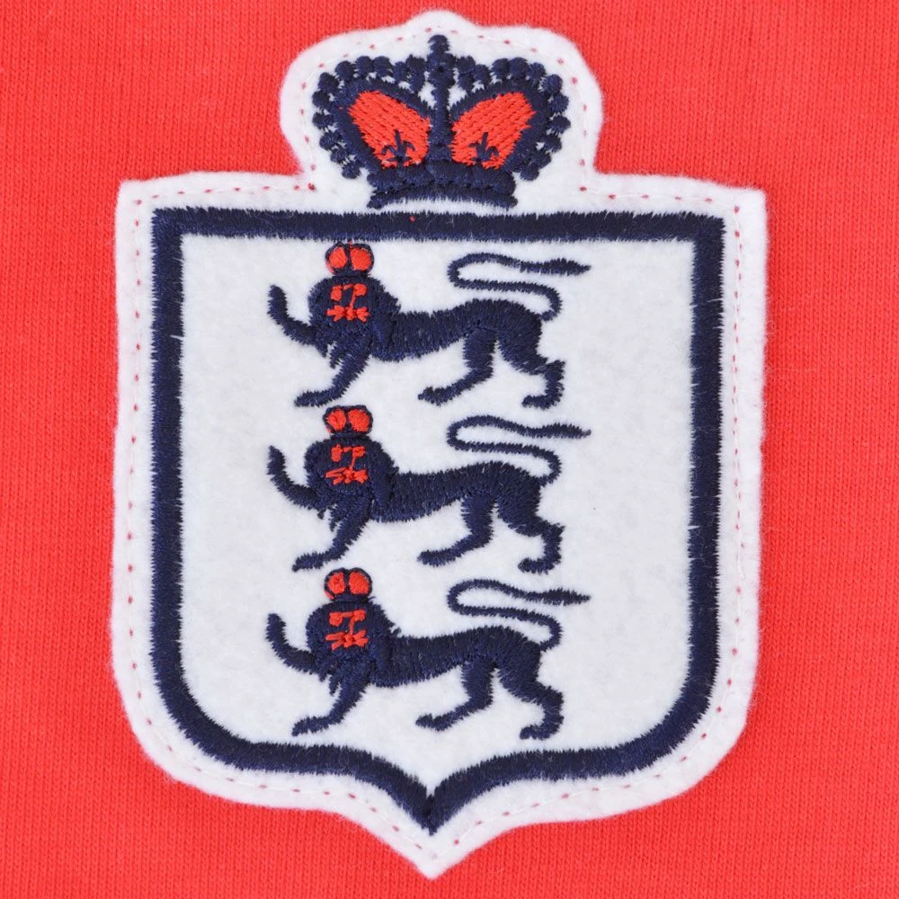 England Red Short Sleeve Retro Kids Football Shirt 2 England Red Short Sleeve Retro Kids Football Shirt - Image 2