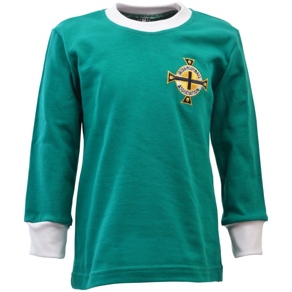 Northern Ireland 1969-74 Kids Retro Long Sleeve Football Shirt 1 Northern Ireland 1969-74 Kids Retro Long Sleeve Football Shirt