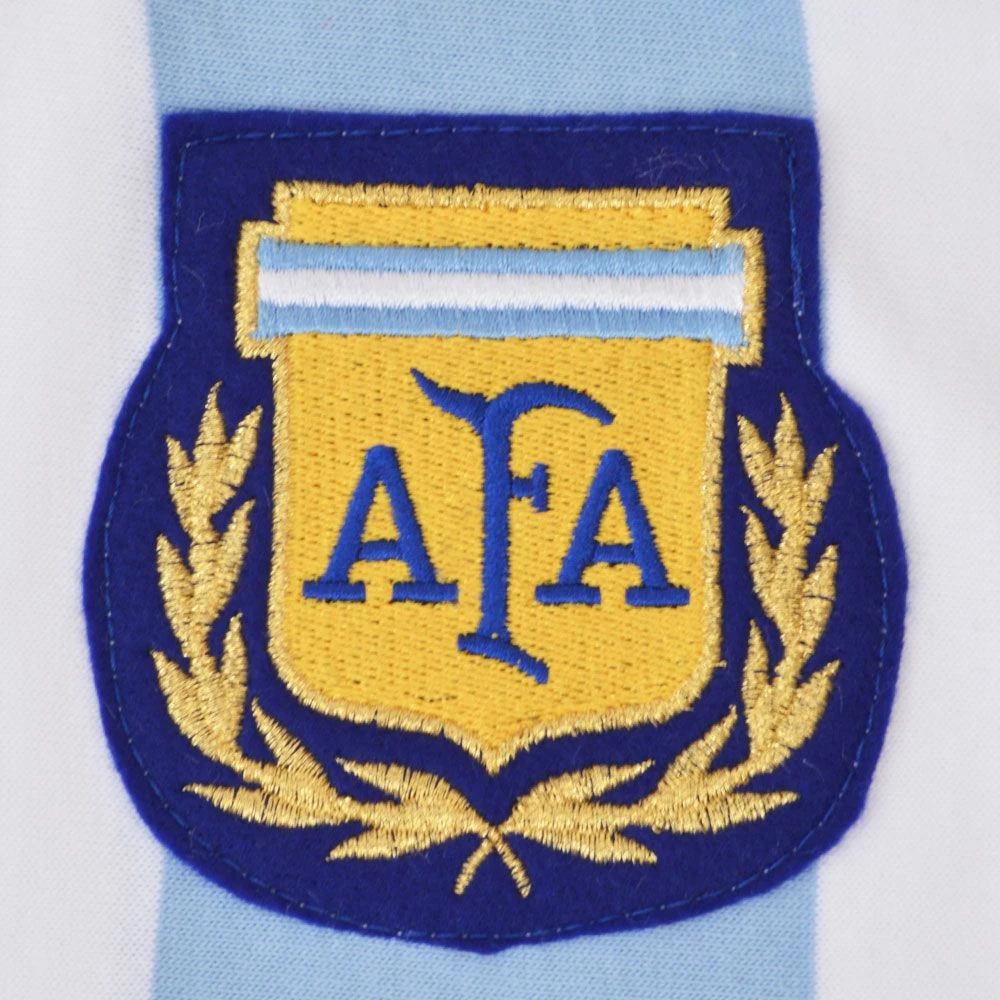 Argentina 1986 World Cup Kids Retro Football Shirt - 100% Organic Cotton 2 Argentina 1986 World Cup Kids Retro Football Shirt - 100% Organic Cotton - Image 2