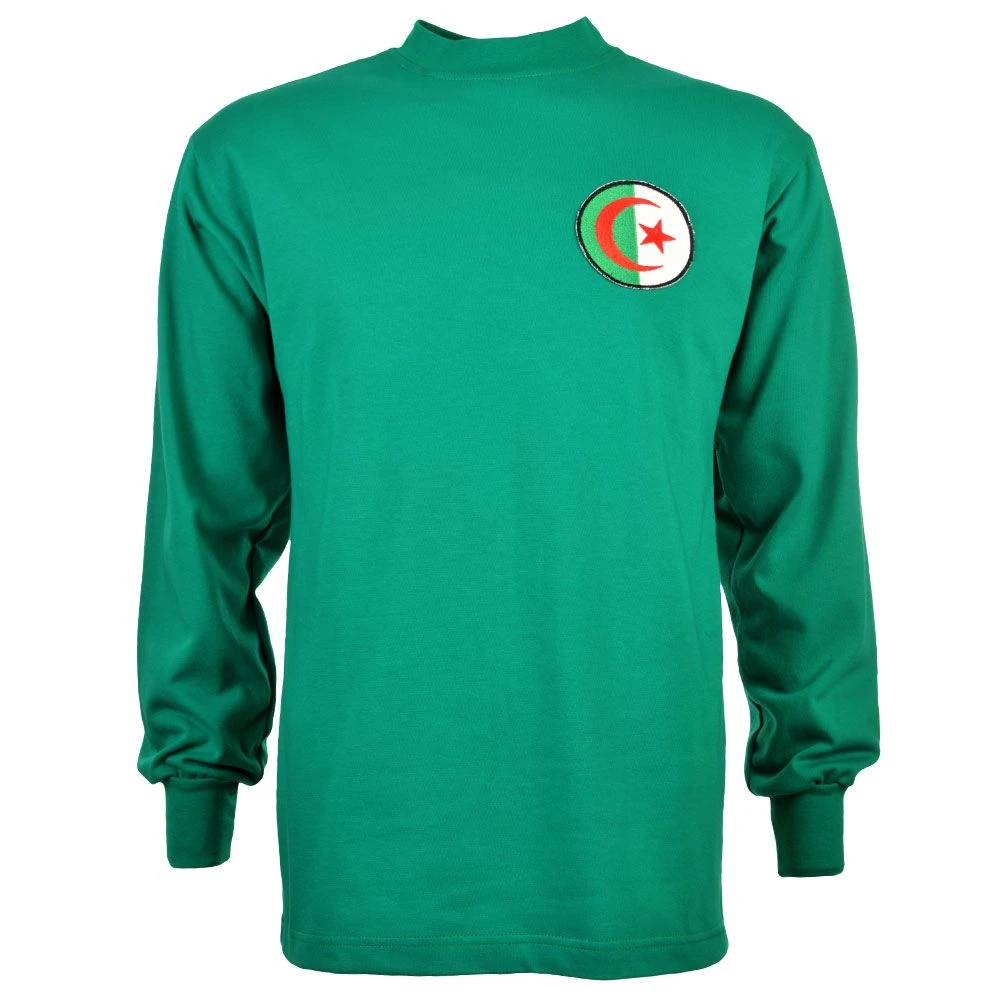 Algeria Retro Kids Football Shirt - 1960s-70s Long Sleeve Jersey 1 Algeria Retro Kids Football Shirt - 1960s-70s Long Sleeve Jersey