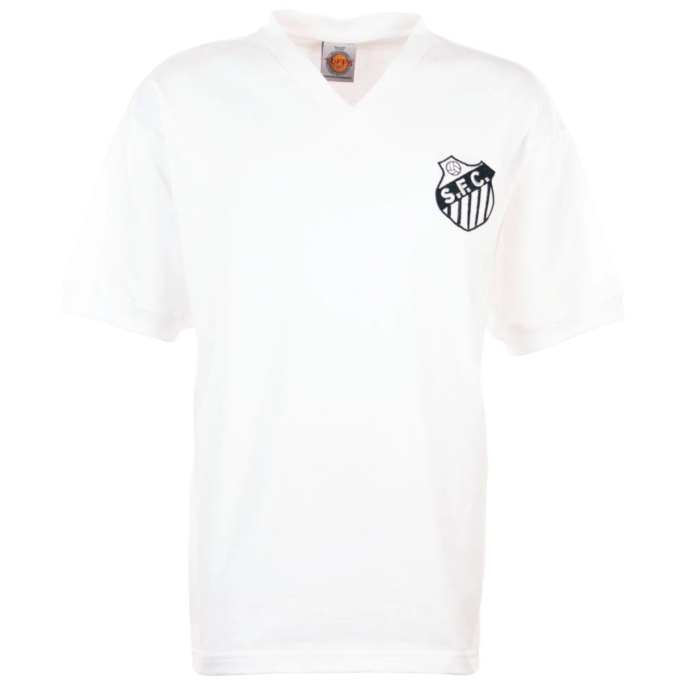 Santos 1950s - 1960s Kids Retro Football Shirt 1 Santos 1950s - 1960s Kids Retro Football Shirt