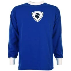 Bastia 1970s Retro Football Shirt for Kids - Classic Long Sleeve