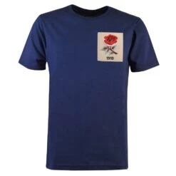 England Rose 1910 Navy Vintage Rugby T-Shirt - Organic Cotton