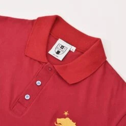 Aston Villa Official No 81 Maroon Organic Cotton Polo Shirt -Blakely Clothing Store p0017 2