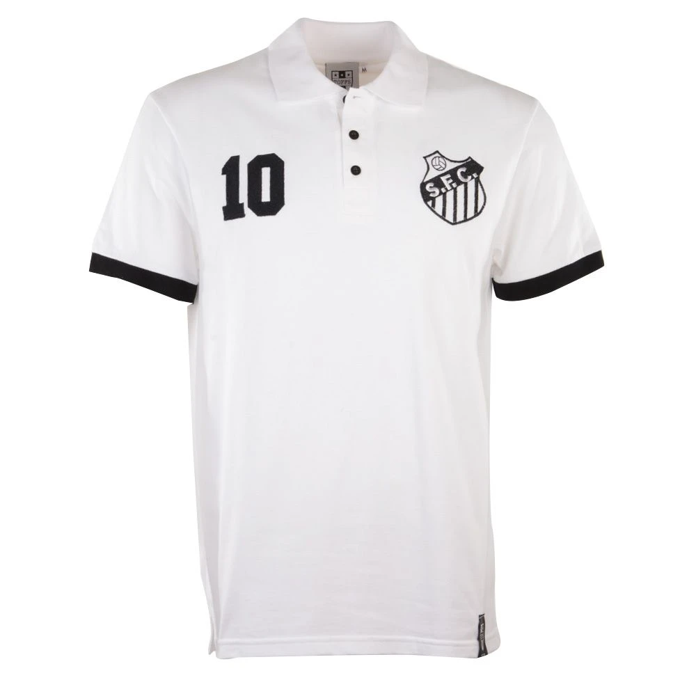 Santos No 10 Premium White Organic Cotton Polo Shirt 1 Santos No 10 Premium White Organic Cotton Polo Shirt