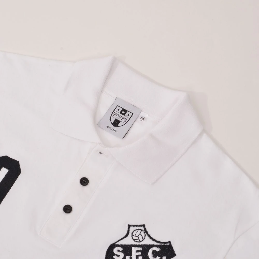 Santos No 10 Premium White Organic Cotton Polo Shirt 3 Santos No 10 Premium White Organic Cotton Polo Shirt - Image 3