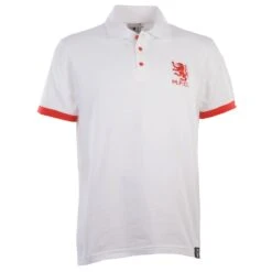 Middlesbrough White Organic Cotton Polo Shirt - Made in Great Britain