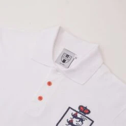 England White Polo Shirt - 100% Organic Cotton Regular Fit 5 England White Polo Shirt - 100% Organic Cotton Regular Fit -Blakely Clothing Store p0027 2