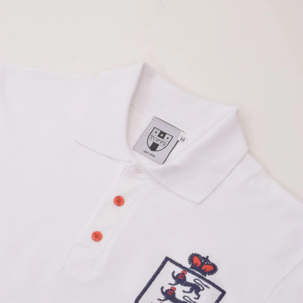 England White Polo Shirt - 100% Organic Cotton Regular Fit 3 England White Polo Shirt - 100% Organic Cotton Regular Fit - Image 3