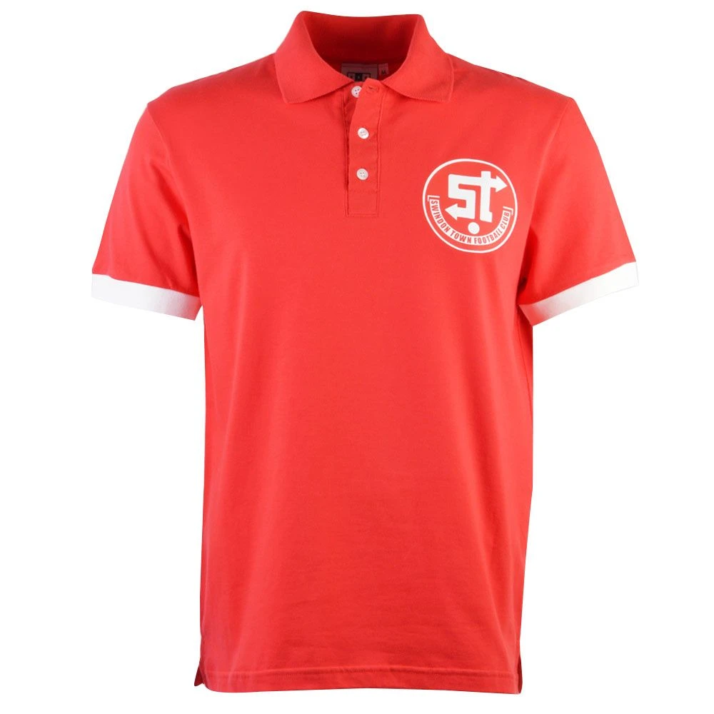 Swindon Town FC Red Polo Shirt - Official Organic Cotton Casualwear 1 Swindon Town FC Red Polo Shirt - Official Organic Cotton Casualwear