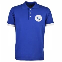 Cardiff City FC Retro Bluebird Royal/White Polo Shirt