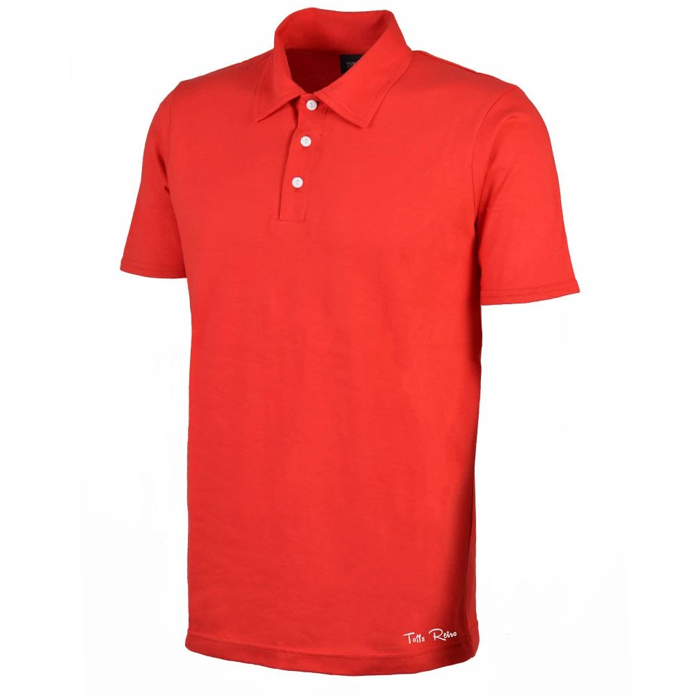 Toffs Retro Polo Shirt in Red - 100% Organic Combed Cotton 1 Toffs Retro Polo Shirt in Red - 100% Organic Combed Cotton