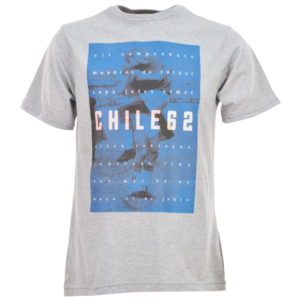 Pennarello World Cup Chile 1962 Organic Cotton T-Shirt - Grey 1 Pennarello World Cup Chile 1962 Organic Cotton T-Shirt - Grey