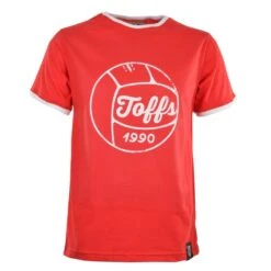 TOFFS Red & White Ringer Football T-Shirt