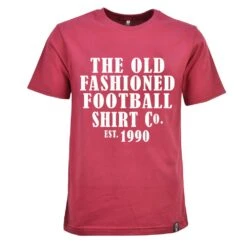 The Old Fashioned Football Shirt Co. Maroon Organic Cotton T-Shirt