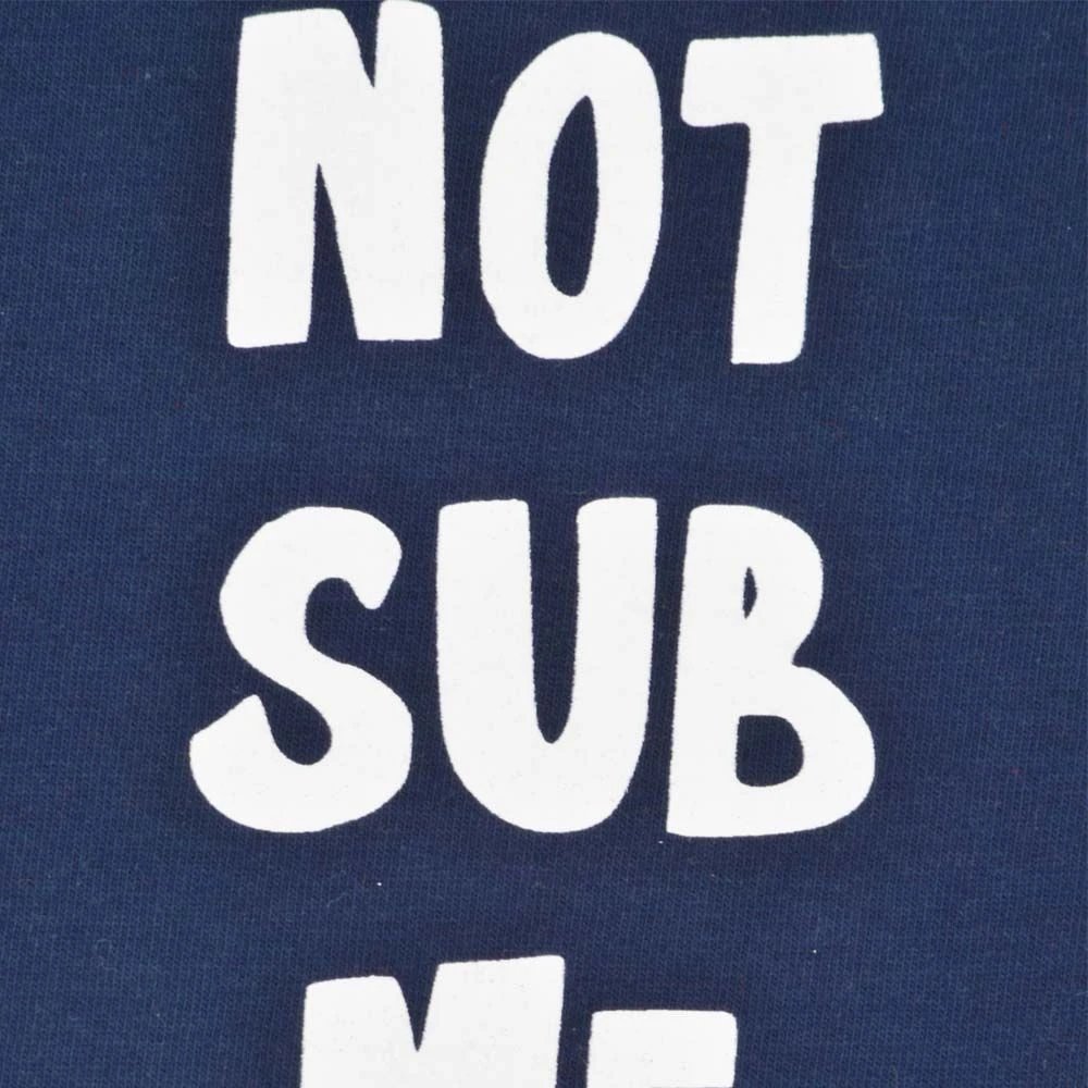 Kids Do Not Sub Me Organic Cotton Ringer T-Shirt - Navy & White 2 Kids Do Not Sub Me Organic Cotton Ringer T-Shirt - Navy & White - Image 2