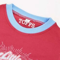 Kids Football T-Shirt - Little Hammer Maroon & Sky Blue Ringer Tee 6 Kids Football T-Shirt - Little Hammer Maroon & Sky Blue Ringer Tee -Blakely Clothing Store print0190 2