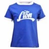 Kids Organic Cotton Lion Ringer Tee - Durable Royal & White Football Style 7 Kids Organic Cotton Lion Ringer Tee - Durable Royal & White Football Style -Blakely Clothing Store print0196