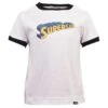 Kids Organic Cotton Ringer T-Shirt - White and Black Supersub