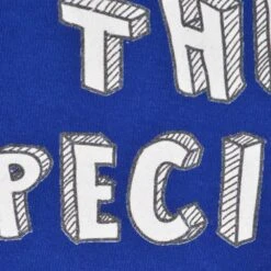 Kids Organic Cotton Ringer T-Shirt - The Special One Royal & White -Blakely Clothing Store print0200 1