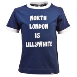 Kids North London Navy & White Organic Cotton Ringer Tee