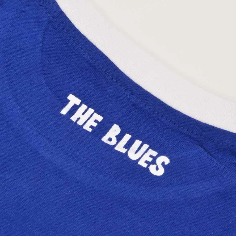 Kids Chelsea Football Lion Ringer T-Shirt - Royal & White 3 Kids Chelsea Football Lion Ringer T-Shirt - Royal & White - Image 3