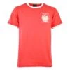 Poland 12th Man Supporter T-Shirt - Red & White Organic Cotton Ringer Tee -Blakely Clothing Store print0266