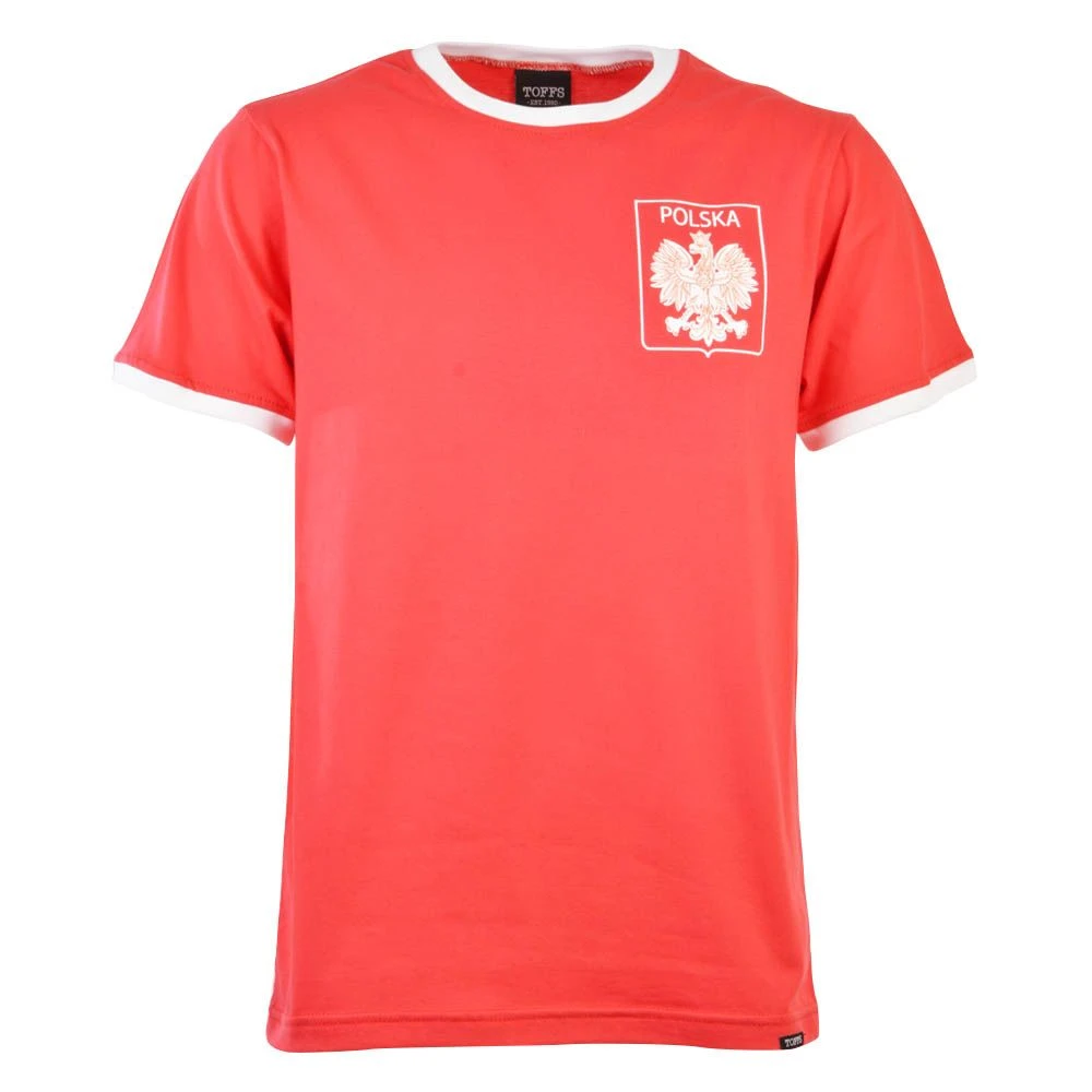 Poland 12th Man Supporter T-Shirt - Red & White Organic Cotton Ringer Tee 1 Poland 12th Man Supporter T-Shirt - Red & White Organic Cotton Ringer Tee