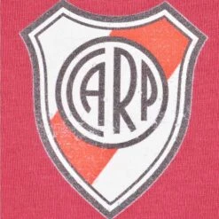 Kids River Plate 12th Man Football T-Shirt - Maroon & Sky Ringer -Blakely Clothing Store print0277 1