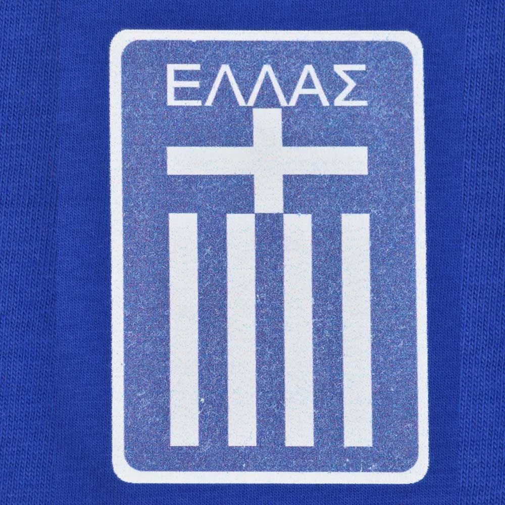 Greece 12th Man T-Shirt - Premium Organic Cotton Royal & White Tee 2 Greece 12th Man T-Shirt - Premium Organic Cotton Royal & White Tee - Image 2