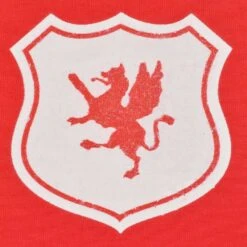 12th Man Wales 11 Red/White Ringer T-Shirt - Organic Cotton -Blakely Clothing Store print0323 badge