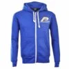 NASL: Rochester Lancers Zipped Hoodie - Royal Blue -Blakely Clothing Store print0336