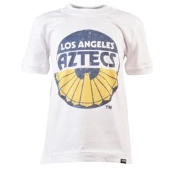 NASL Los Angeles Aztecs Kids T-Shirt - White Organic Cotton