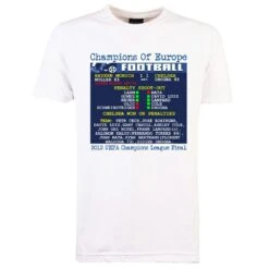 2012 Champions League Final Chelsea Retro T-Shirt - White Organic Cotton