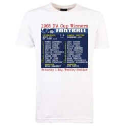 Liverpool 1965 FA Cup Final Retro T-Shirt - White Organic Cotton