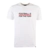 TOFFS Red Football Is For The Fans - White Organic Cotton T-Shirt 3 TOFFS Red Football Is For The Fans - White Organic Cotton T-Shirt -Blakely Clothing Store red