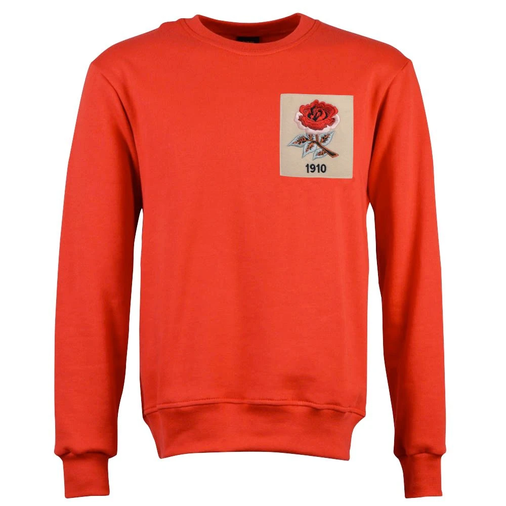 England Rose 1910 Red Sweatshirt - Vintage Rugby Inspired Mens Top 1 England Rose 1910 Red Sweatshirt - Vintage Rugby Inspired Mens Top
